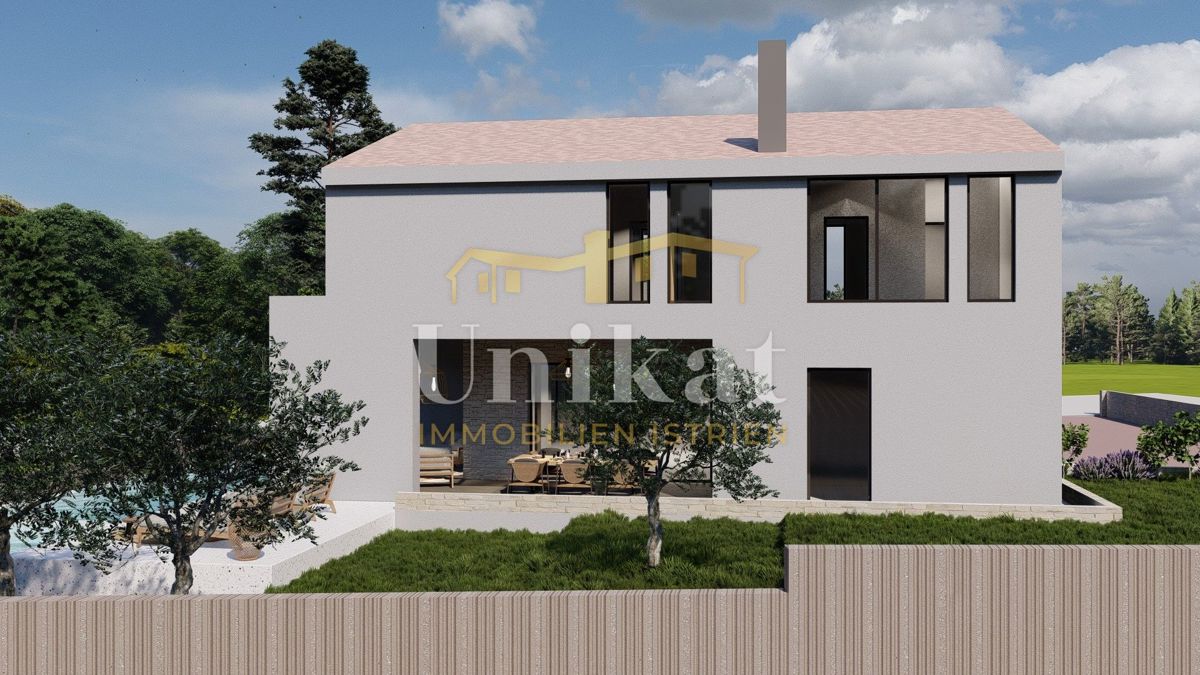 Terreno con permesso di costruzione a Tinjan